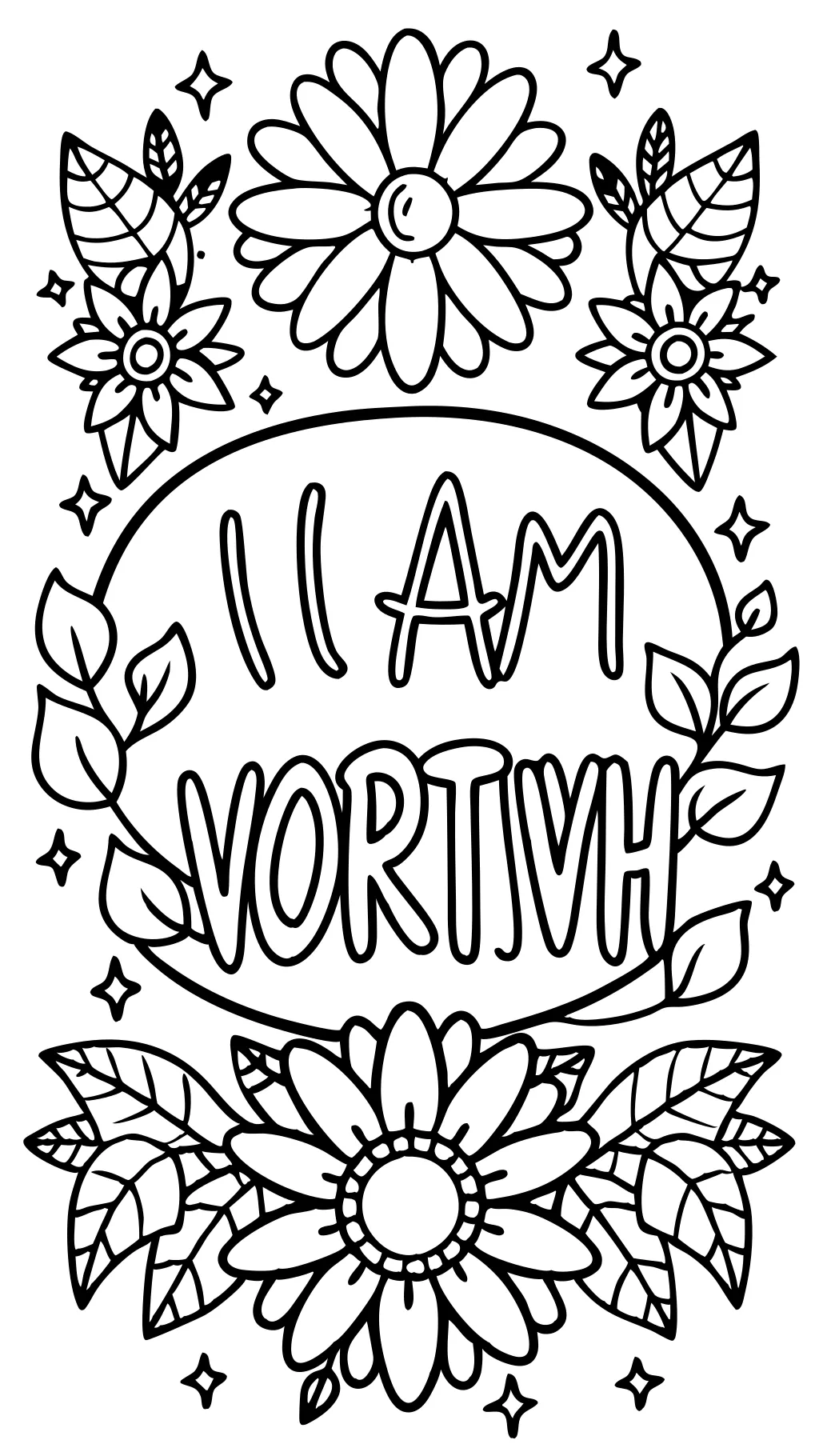 affirmations coloring pages